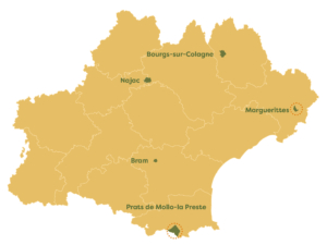 Carte Régionale des communes accompagnées