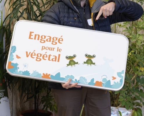 panneau engagé pour le végétal