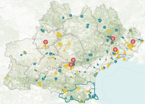 Carte des adhérents de la charte : 2023, 2024 et 2025